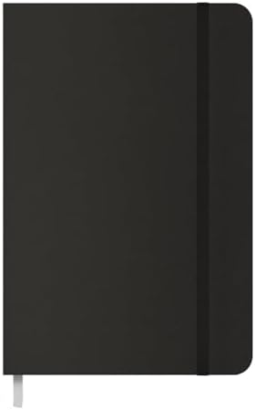 Idena Taschenkalender 2026 9x14 cm - 1 Woche auf 1 Seite Schwarz mit Gummiband & Leseband