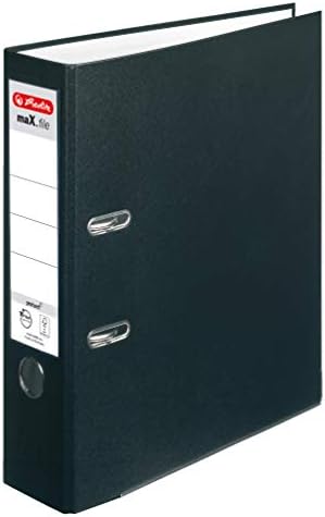 Herlitz maX.file protect Ordner A4 8cm PP 5er Set bunt schwarz rot gelb grün blau