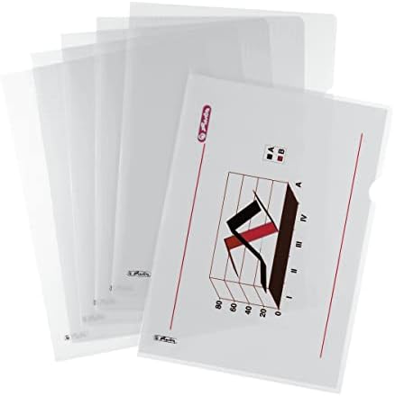 Herlitz Aktenhülle A4 dokumentenecht 100er Packung genarbt 5914304